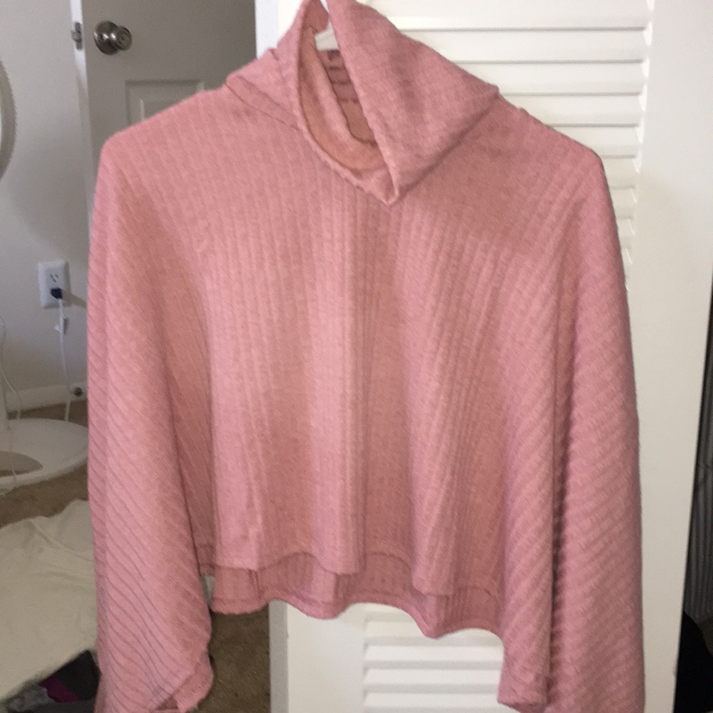 Pink cowneck sweater